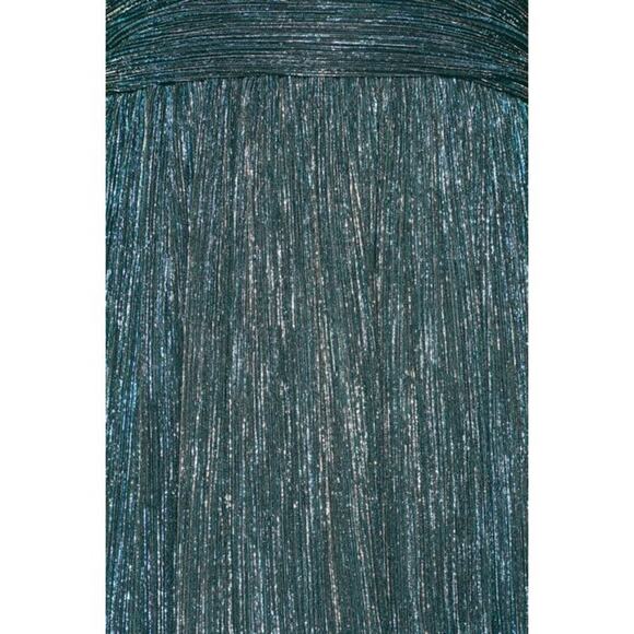 Lulus Gold and Teal Blue Skater Dress Size Small - Picture 3 of 3